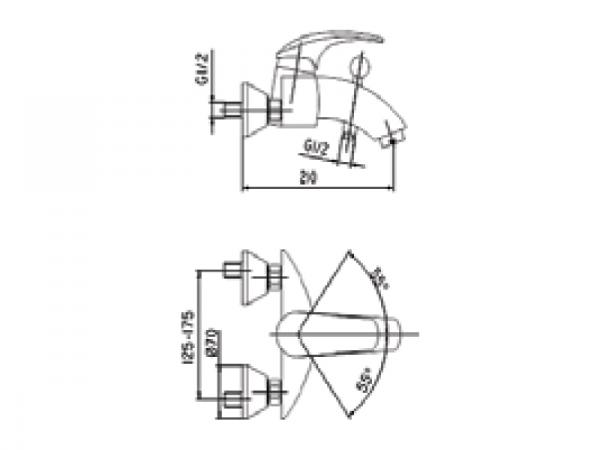 AMETYST 404-010-00 vannas jaucējkrāns